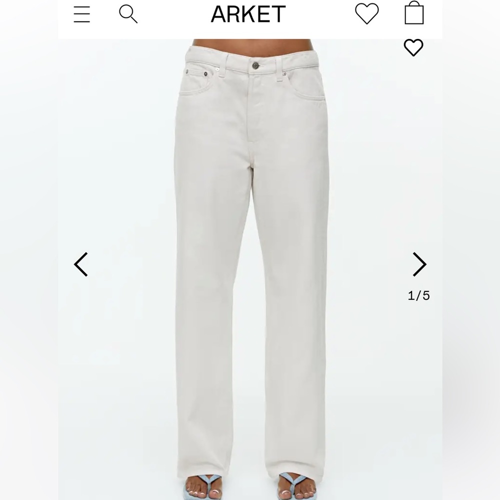 Arket Shore Jeans Black 27 NWT